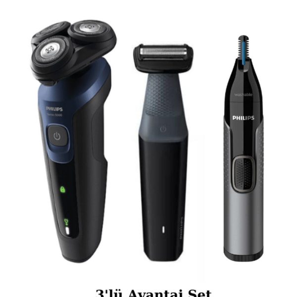 Philips S5445 Islak/kuru Sinek Kaydı Tıraş -  Banyo Vücut Bakım - Kulak-Burun Tüy Kesme Makinesi