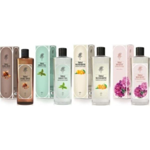 Kolonya 4lü Set Set 250 ml X 4 - Dark Spice Green Tea Mandarine Buket