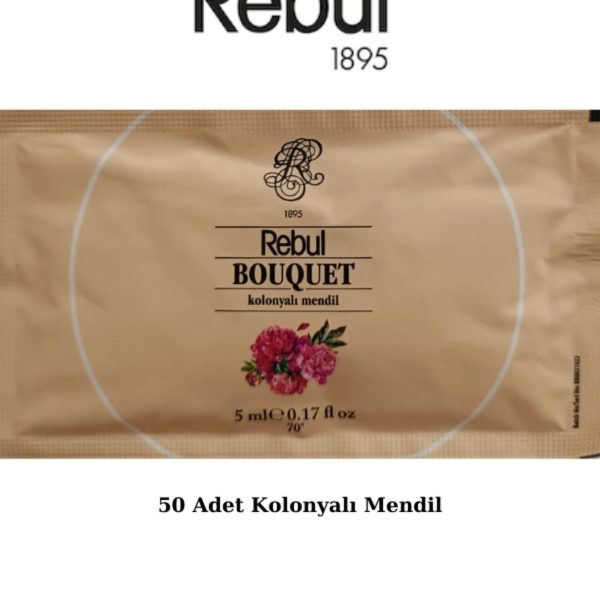 Rebul Bouquet 5ml Kolonyalı Islak Mendil 50 Adet