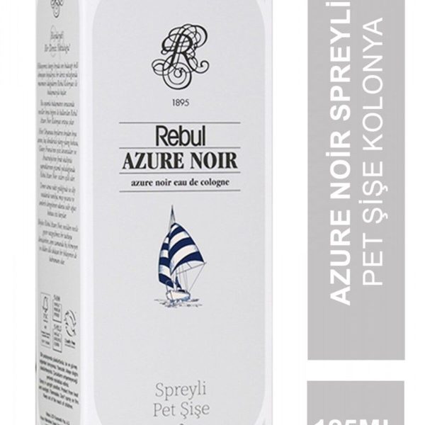 Rebul Azure Noir Spreyli Pet Şişe Kolonya 125 ml
