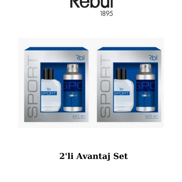Rebul Sport EDT 50 ml + Deodorant Sprey 150 ml Erkek Parfüm Seti, 2 Adet