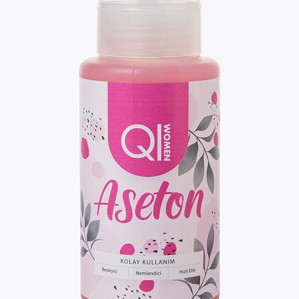 Qiwomen Besleyici Oje Çıkarıcı Pompalı Aseton 200ml